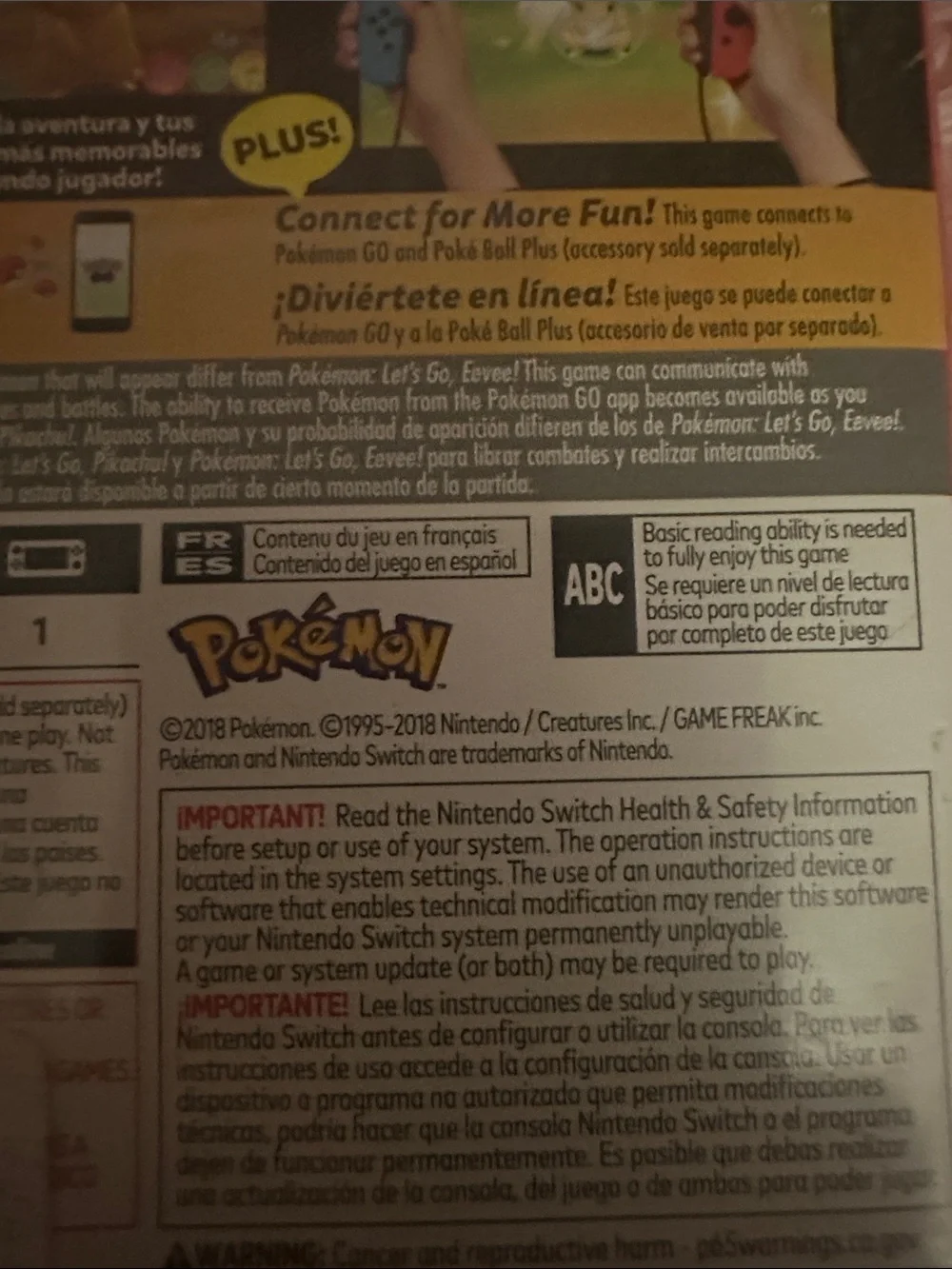 Nintendo Pokémon: Let's Go Pikachu! Yellow & Blue Cover